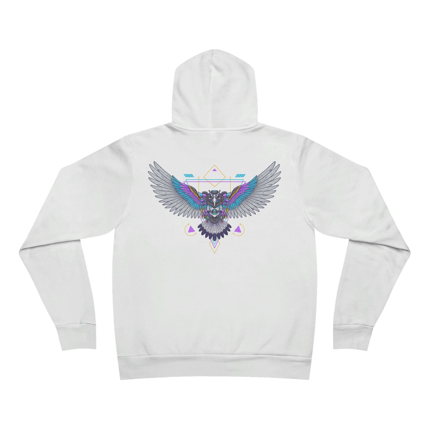 Futuristic Eagle Pullover Hoodie