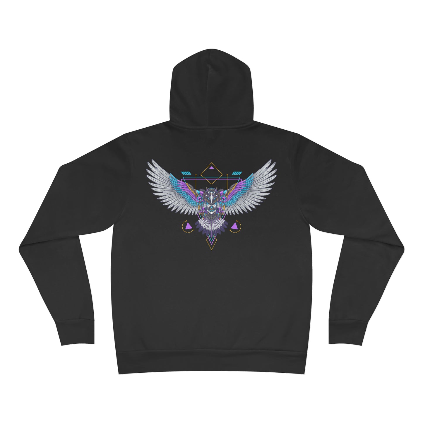 Futuristic Eagle Pullover Hoodie