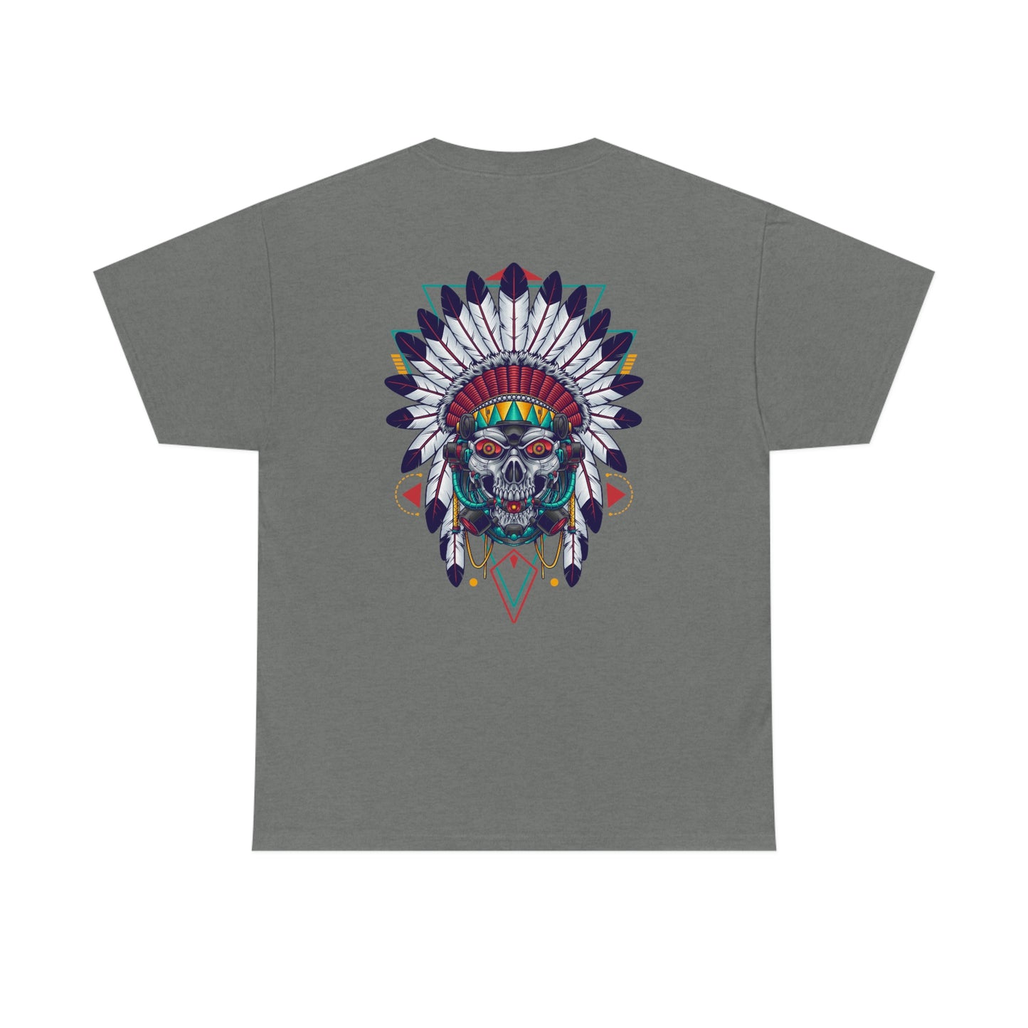 Futuristic Native American Unisex Cotton Tee